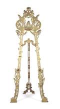 An Art Nouveau Style Brass Easel