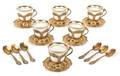 An American Silver Gilt Demitasse Service