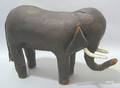 English leather elephant form footrest late 19th c