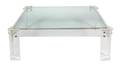 A Lucite Base Glass Top Coffee Table