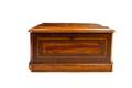 An English Burlwood and Parquetry Table Casket