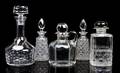A Collection of Five Glass Decanters