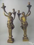 Pair of Louis XV style ormolu candelabra earlymid 19th c