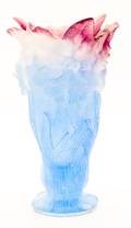 A Daum Molded Glass Vase