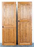 Two Gothic Revival Oak Doors