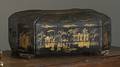 Chinese export lacquerware sewing box early 19th c