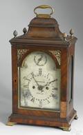 Philadelphia Chippendale mahogany bracket clock late 18th c