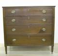 Pennsylvania late Federal mahogany chest of drawers