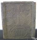 Pennsylvania cast iron stove plate mid 18th c