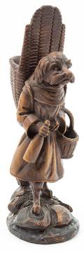 A Black Forest Style Carved Wood Figure