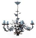 A Tole FiveLight Chandelier