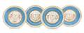 A Set of Four Sevres Porcelain Plates