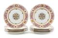 A Set of Ten Sevres Style Porcelain Plates