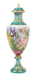 A Sevres Style Porcelain Urn and Cover