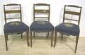 Set of 5 late Federal mahogany dining chairs