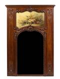 A Louis XVI Style Oak Trumeau Mirror
