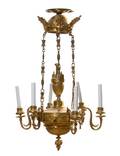 A Neoclassical Gilt Bronze Chandelier