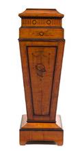 A Continental Satinwood and Marquetry Pedestal