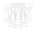 A Cut Glass Stemware Service