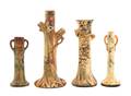 Four Weller Pottery Vases
