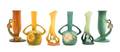 Three Pairs of Roseville Bud Vases