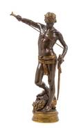 A French Gilt and Patinated Bronze Figure Marius Jean Antonin Mercie