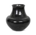 A Large Santa Clara Blackware Olla