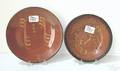 Two Pennsylvania redware pie plates