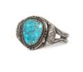 A Navajo Silver and Turquoise Bracelet