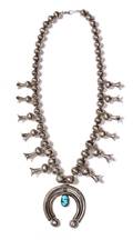 A Navajo Squash Blossom Necklace