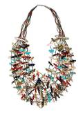 A Zuni Ten Strand Fetish Necklace