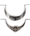 Two Southwestern Silver Pictorial Choker Necklaces