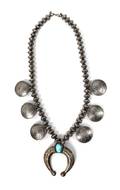 A Southwestern Silver Coin Necklace