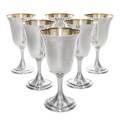 Six American Silver Goblets