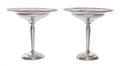 A Pair of American Silver Compotes
