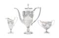An American Silver ThreePiece Demitasse Set