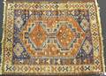Hamadan throw rug ca 1930