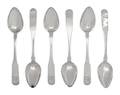 A Set of Ten Coin Silver Spoons