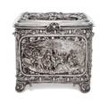 A Continental SilverPlate Table Casket
