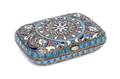 A Russian Enameled Silver Change Purse