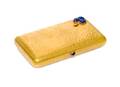 A Russian Gold and Sapphire Inset Cigarette Case