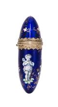 A French Enameled Silver Scent Bottle