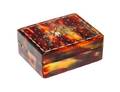 A Silver and Gold Inlaid Tortoise Shell Powder Box