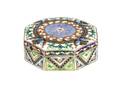 A Russian Enameled GiltSilver Pill Box