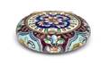 A Russian Enameled GiltSilver Pill Box