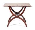 An English Mahogany Folding Utility Table