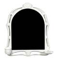 An Art Nouveau Style Cast Iron Mirror and Shelf Ensemble