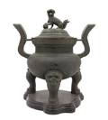 A Chinese Bronze Covered Censer