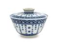 A Chinese Blue and White Porcelain Covered Tea Bowl