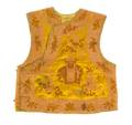 A Chinese Imperial Yellow Silk Brocade Vest